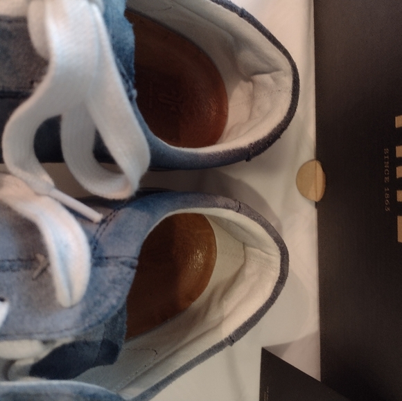 Frye Men's Blue Suede Sneakers - Picture 14 of 16